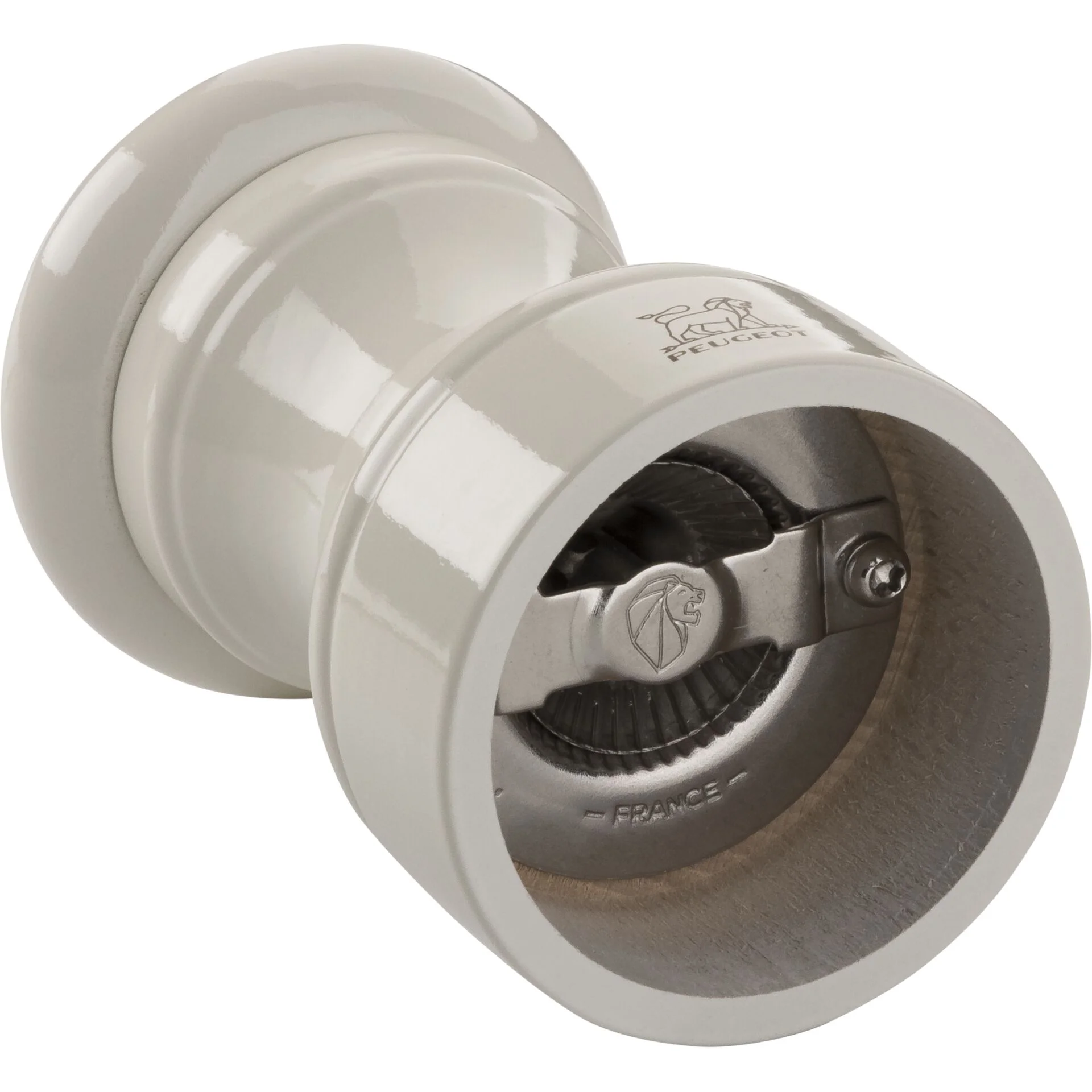 Peugeot Bistro Salzmuehle 10 cm Elfenbein lackiert Holz Mixer & Zerkleinerer