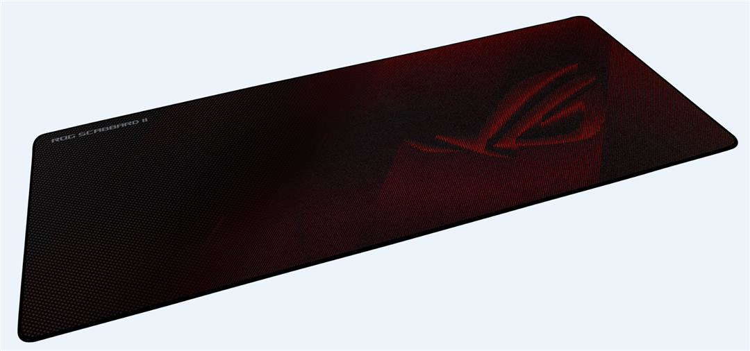 ASUS ROG Strix Scabbard II Gaming Mauspad Schwarz  Rot Tastaturen & Maeuse