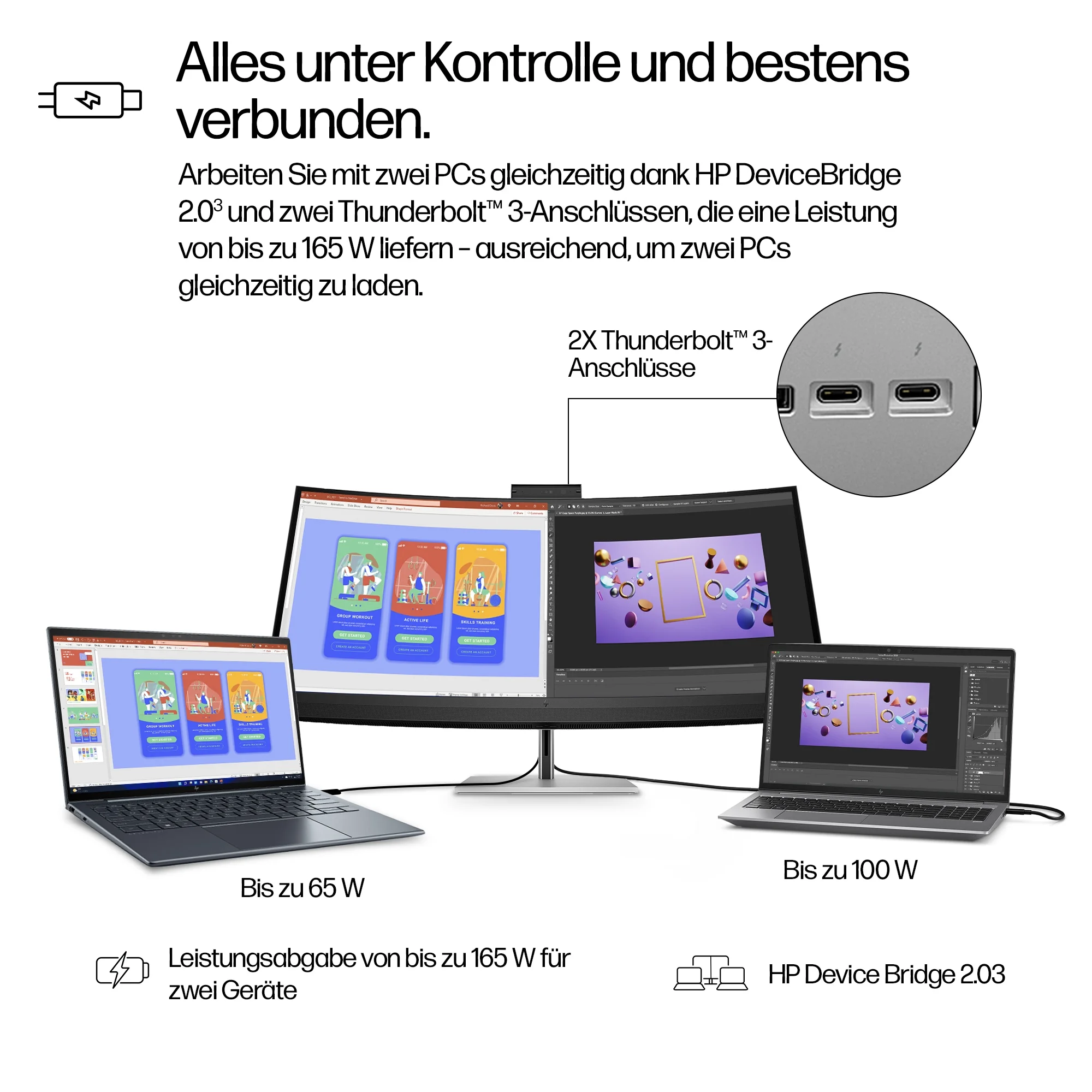 HP 740pm S7Pro LED WUHD 5120x2160 60Hz DP HDMI USB USB C TB Monitore