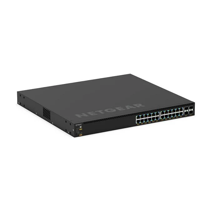 NETGEAR GSM4328 Managed L3 Gigabit Ethernet  10 100 1000  Power over Ethernet  PoE  1U Schwarz Switches