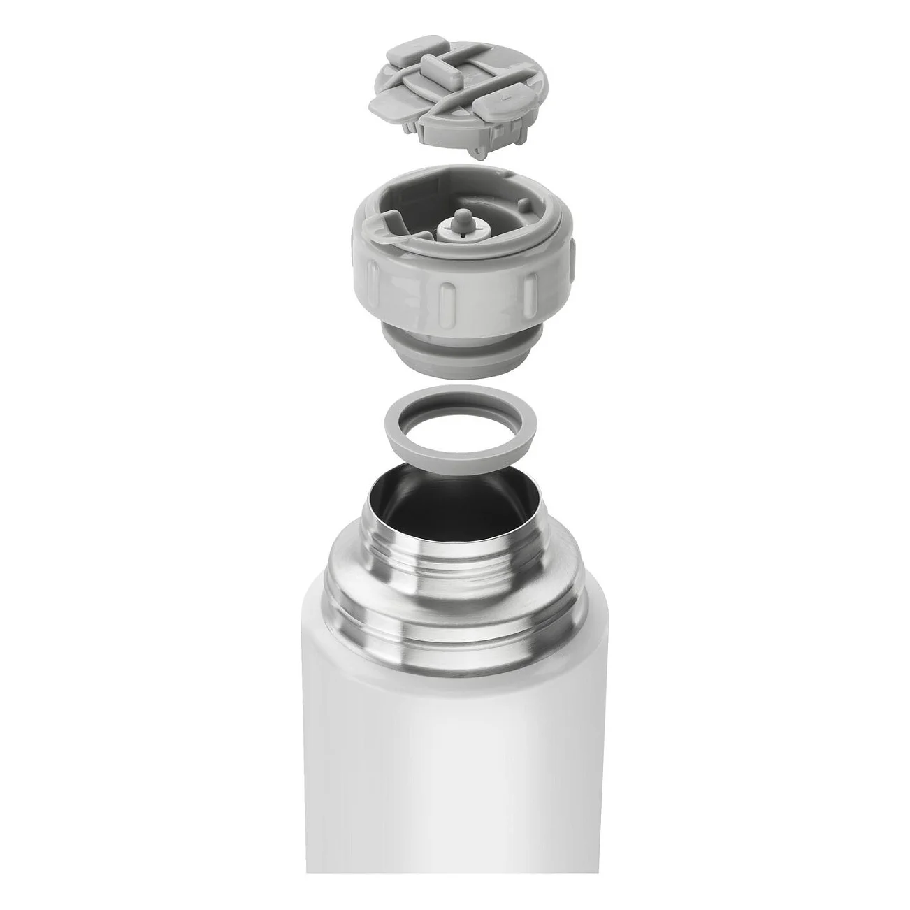 ZWILLING Thermo Isolierflasche Integrierte Tasse Thermokanne Wei Kuechenkleingeraete