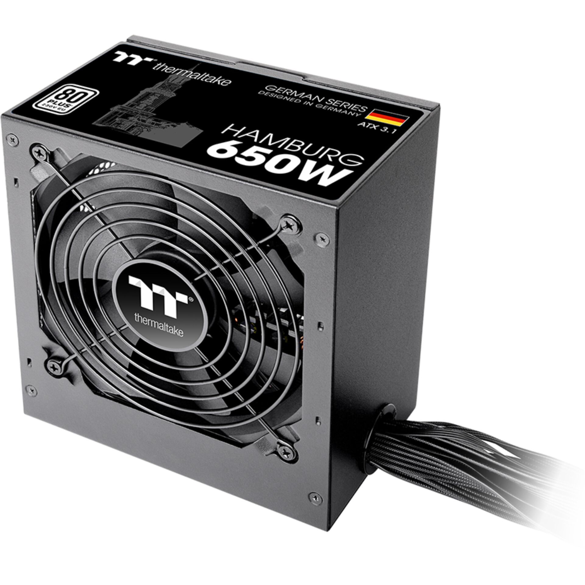 Thermaltake Hamburg 650W ATX3 1 Netzteil 80 Plus   Modular   Schwarz Netzteile
