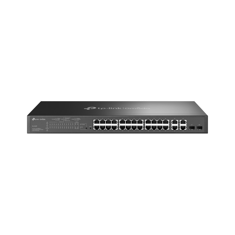 TP Link Omada 24 Port 10 100Mbps   4 Port Gigabit Smart Switch with 24 Port PoE  Switches