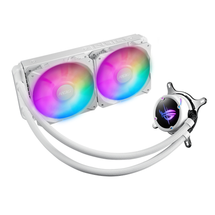 ASUS ROG STRIX LC II 240 ARGB Prozessor All in One Fluessigkeitskuehler 12 cm Weiss PC-Zubehoer