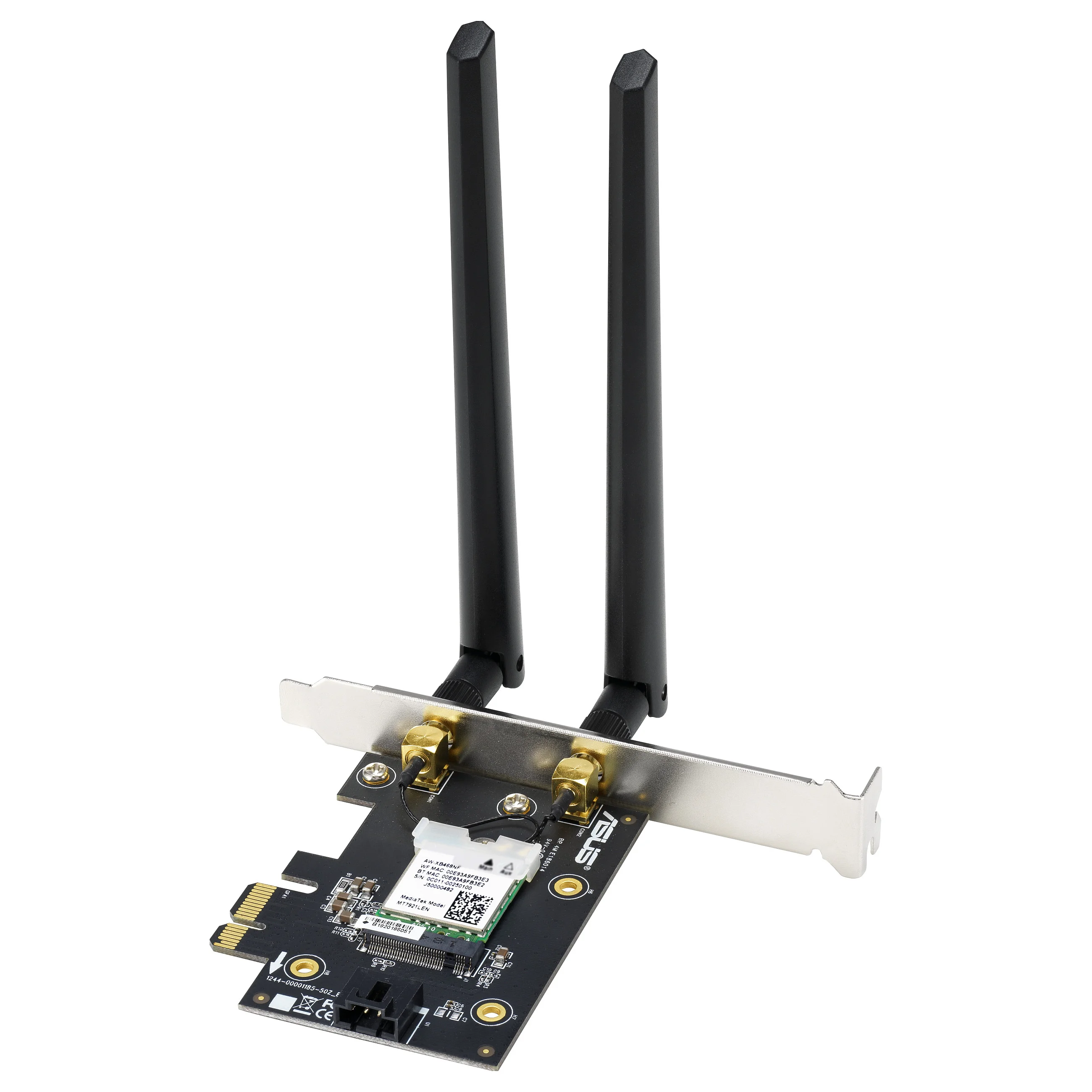 ASUS PCE AX1800 WLAN Bluetooth 5 2 PCIe Karte 1775 Mbit s   WLAN 6   Bluetooth 5 2   PCIe Netzwerk