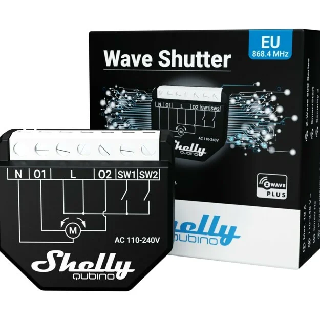 Shelly  Allterco Robotics LTD  Shelly Qubino Wave Shutter Rollladenschalter Smart Home Zubehoer