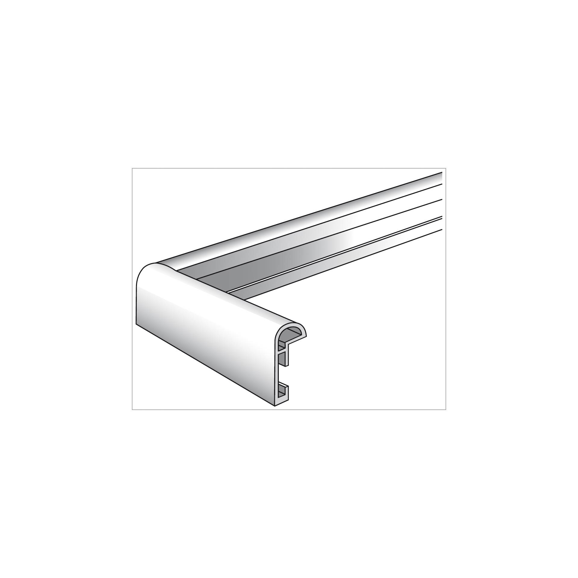 Walther Galeria 30x30 Kunststoff silber KS330H Bilderrahmen