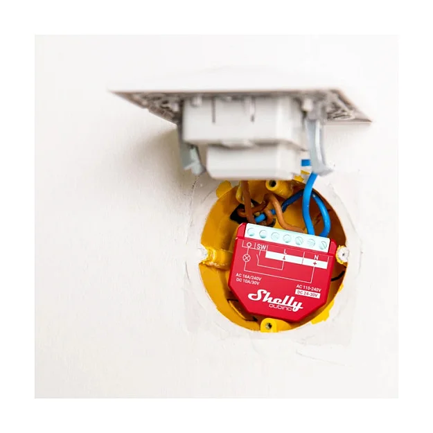 Shelly  Allterco Robotics LTD  Shelly Qubino Wave 1PM Relais 16A 1 Kanal Steckdosen