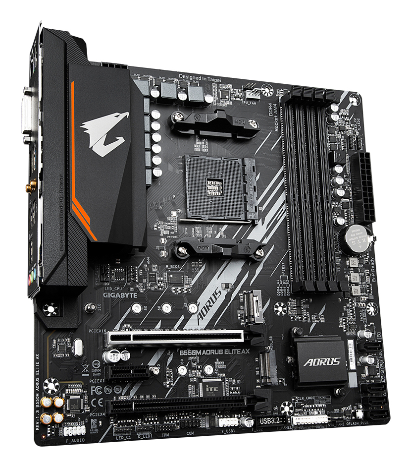 Gigabyte B550M AORUS Elite AX  B550 AM4 mATX DDR4  PC-Zubehoer