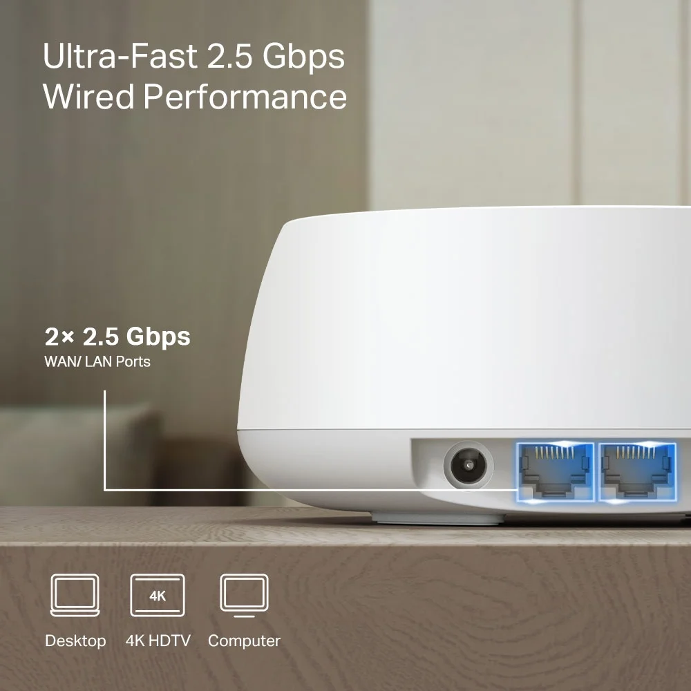 TP Link WL Router Mesh System Deco BE25 2erPack