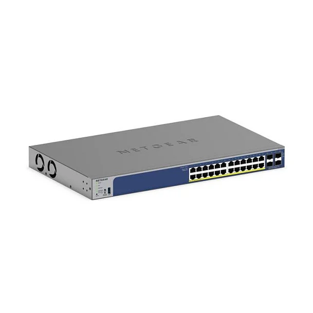 NETGEAR GS728TXP L2 L3 10G Ethernet  100 1000 10000  Power over Ethernet  PoE  Schwarz Switches