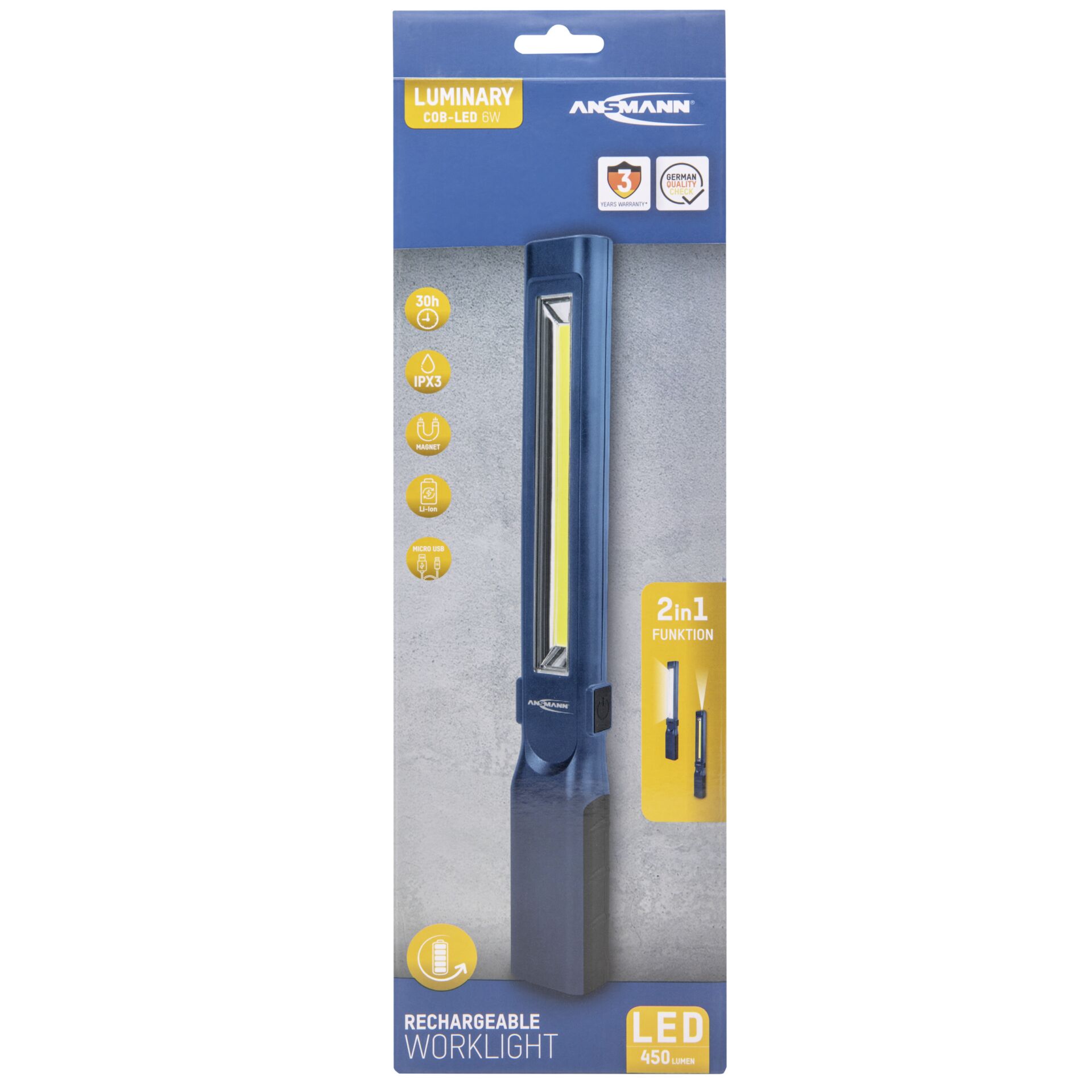 Ansmann WL450R slim LED Werkstattleuchte Beleuchtung