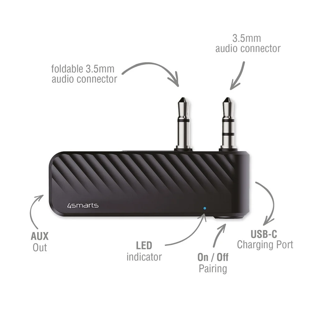 4SMARTS Bluetooth Adapter Audio Transmitter Akkus Powerbanks & Kabel