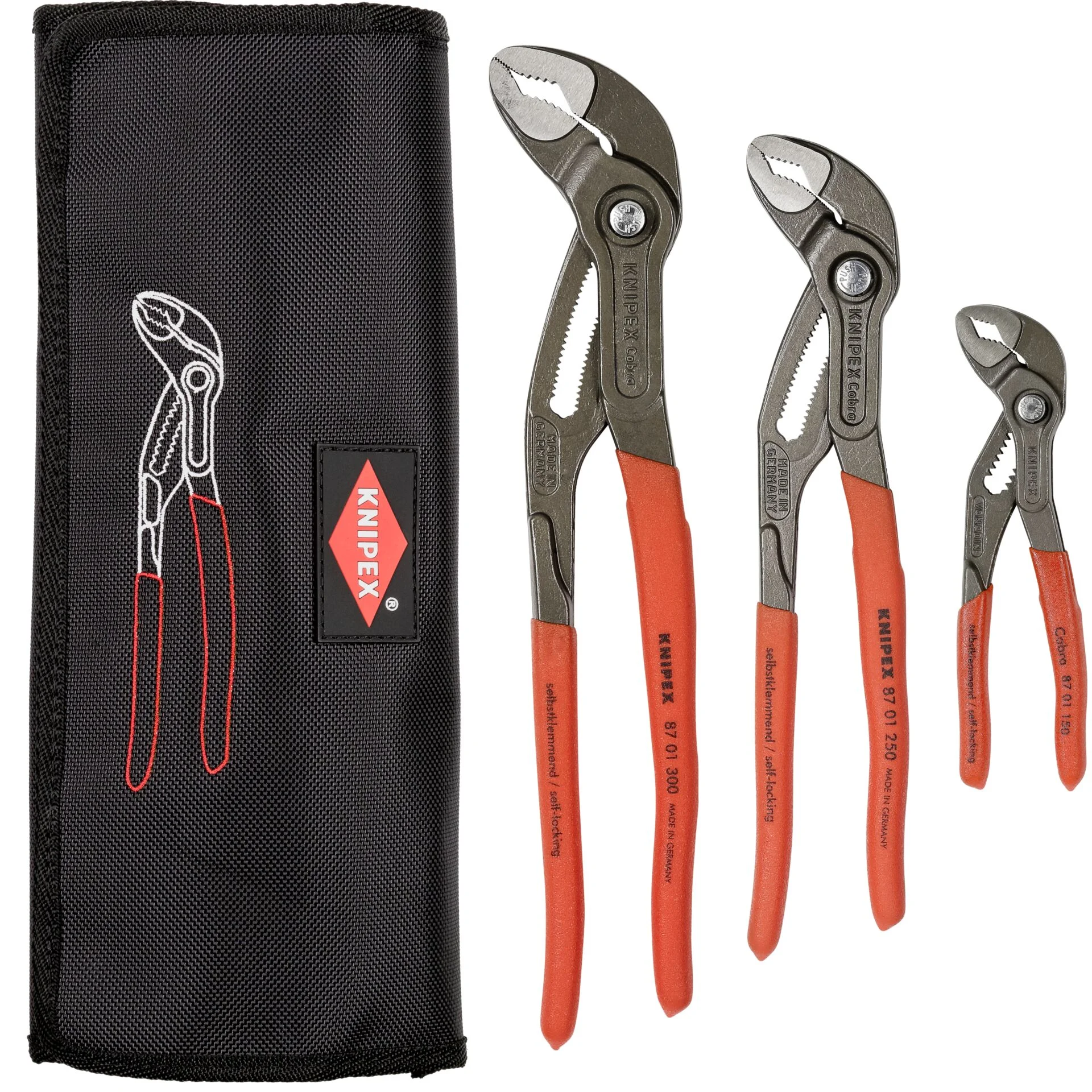 KNIPEX Cobra Set  3 teilig Schraubendreher & Zangen