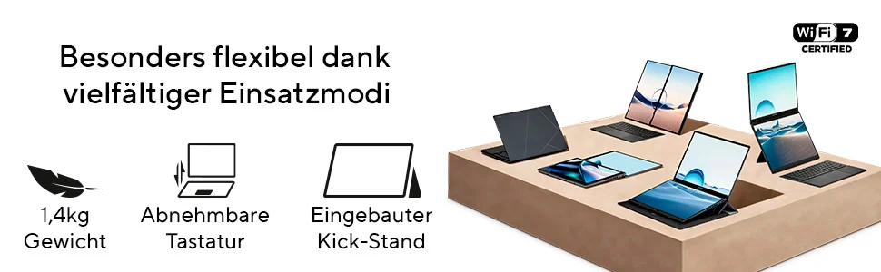 ASUS ZenBook Duo 14Zoll U9 285H 32 2TB UX8406CA PZ068X W11P Notebooks & E-Book Reader