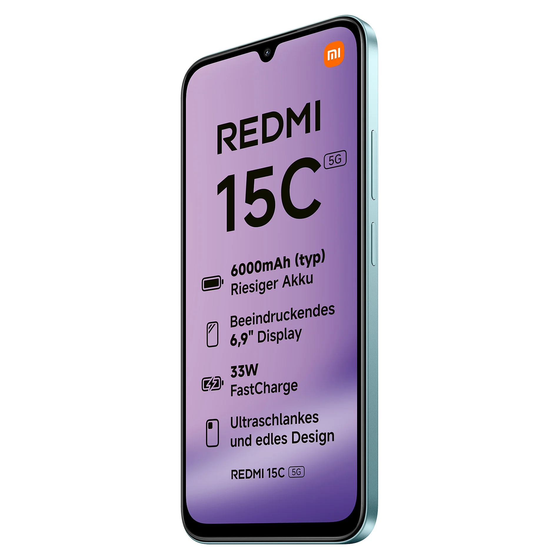 Xiaomi Redmi 15C 5G Dual Sim 4RAM 128GB mint green Smartphones