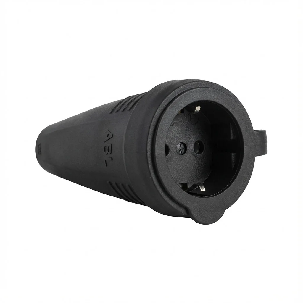 ABL 100000049 Original Kupplung  SCHUKO  Gummi  TPE   schwarz  Manschette  IP44  Smart Home Zubehoer