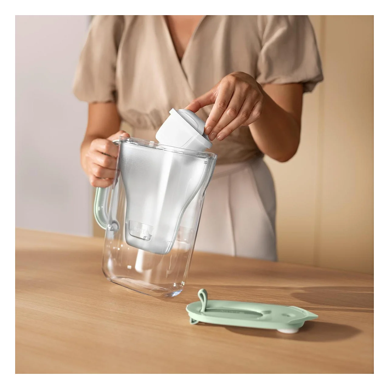 Brita Style eco gletscherblau inkl  3 MAXTRA PRO All in 1 Wasseraufbereitung