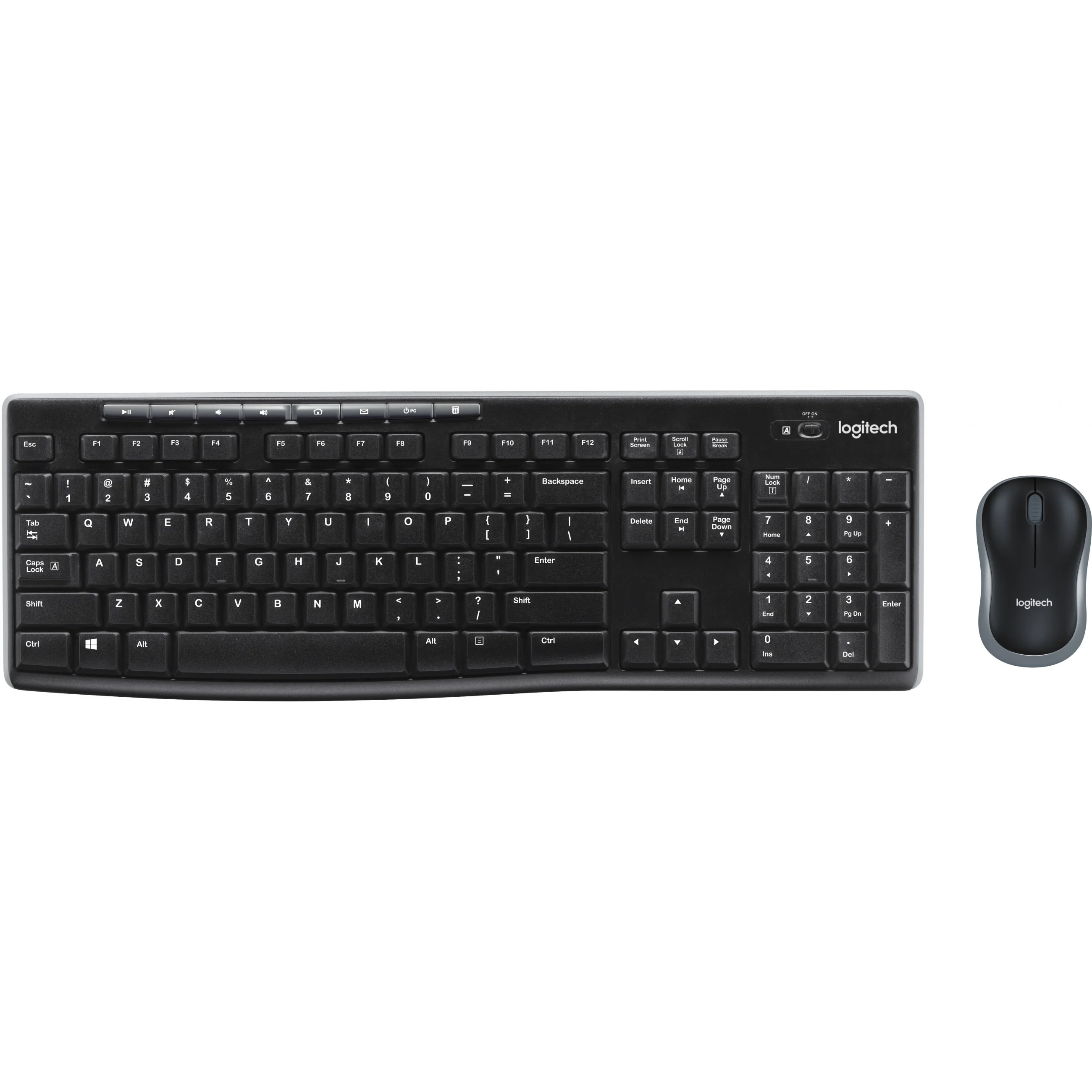 Logitech MK 270 Cordless Desktop black Tastaturen & Maeuse