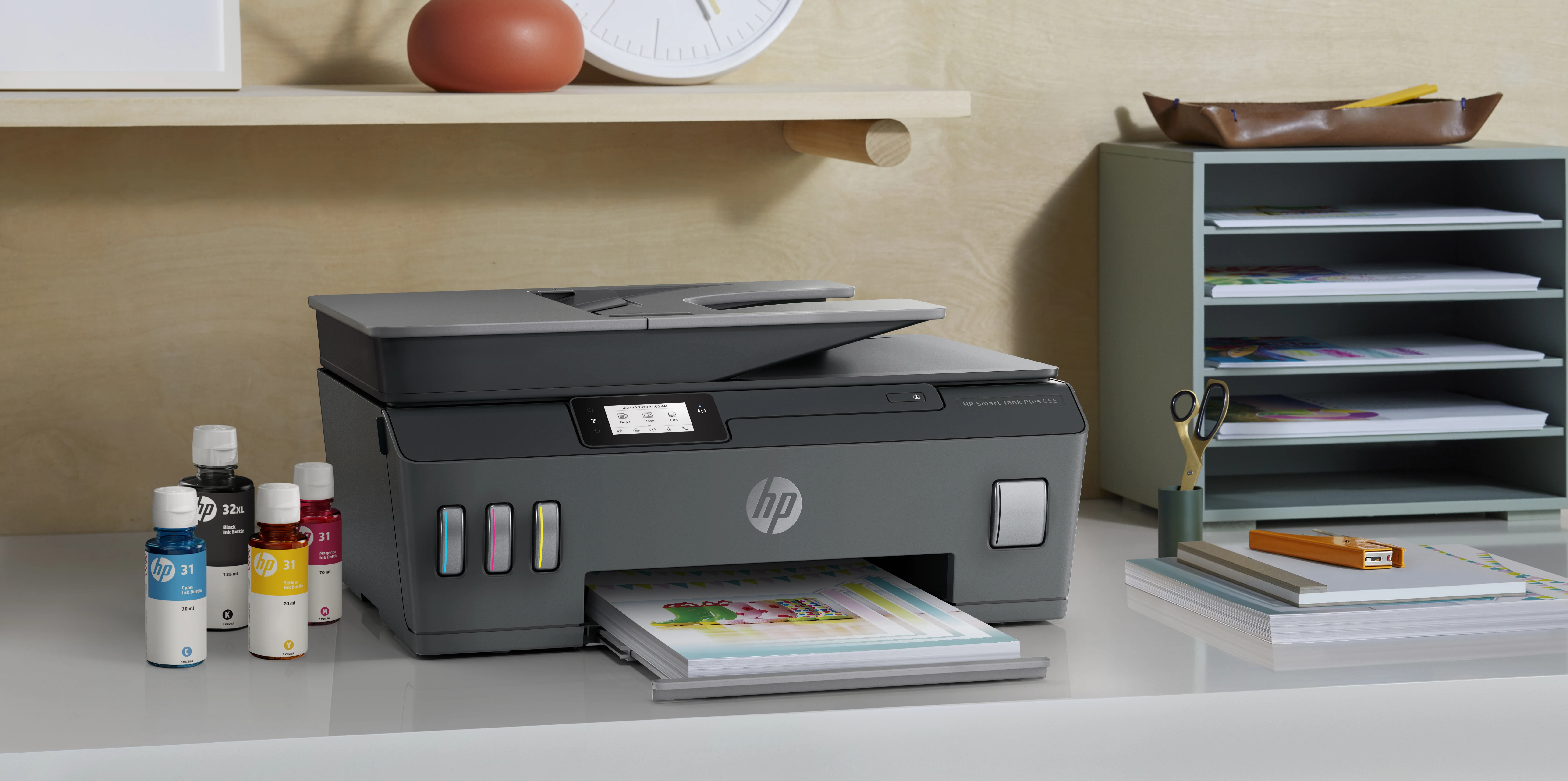 HP T Smart Tank Plus 655 4in1 A4 WiFi Bluetooth ADF Drucker & Scanner