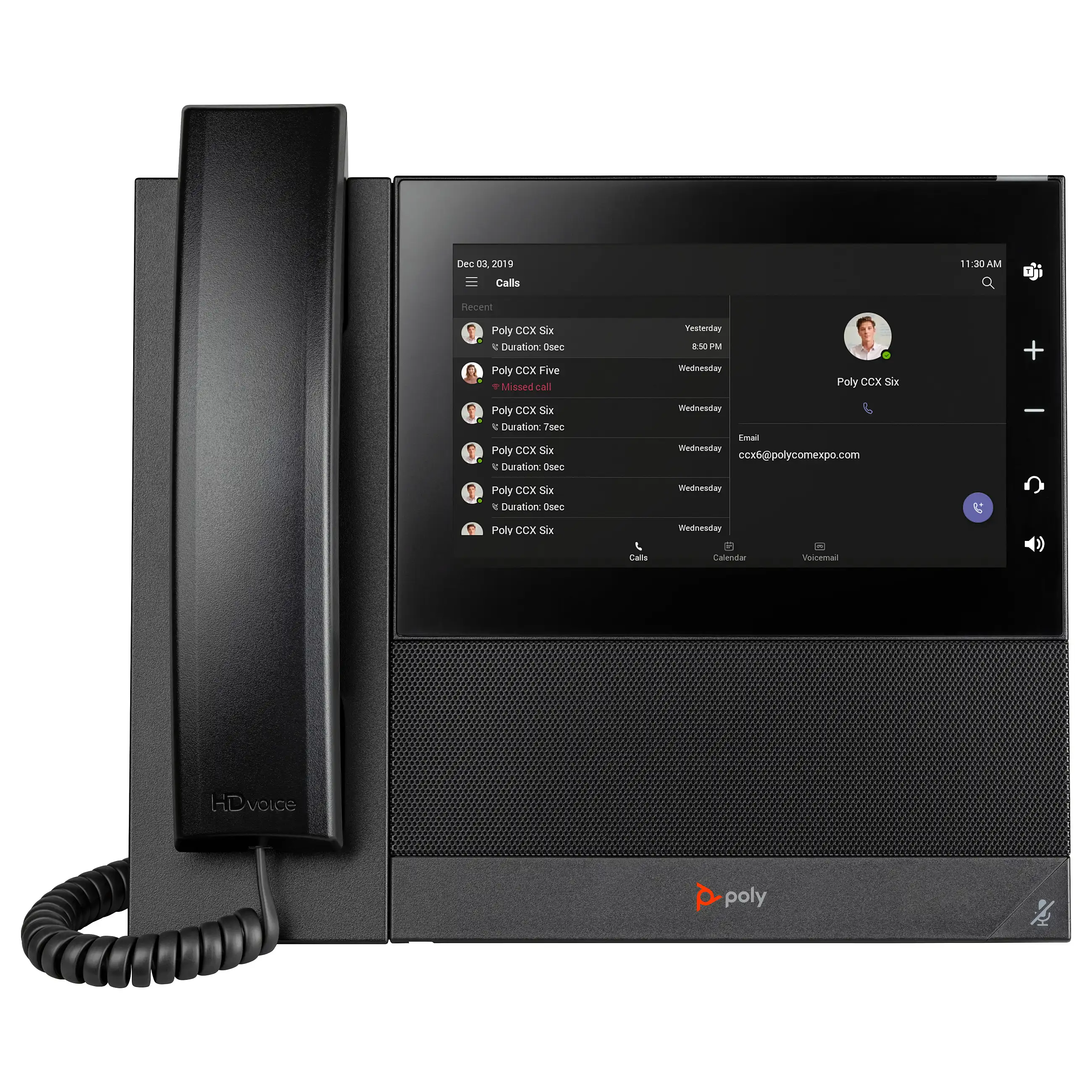 HP Poly CCX 600 Business Medientelefon fuer Microsoft Teams und PoE faehig Netzwerk
