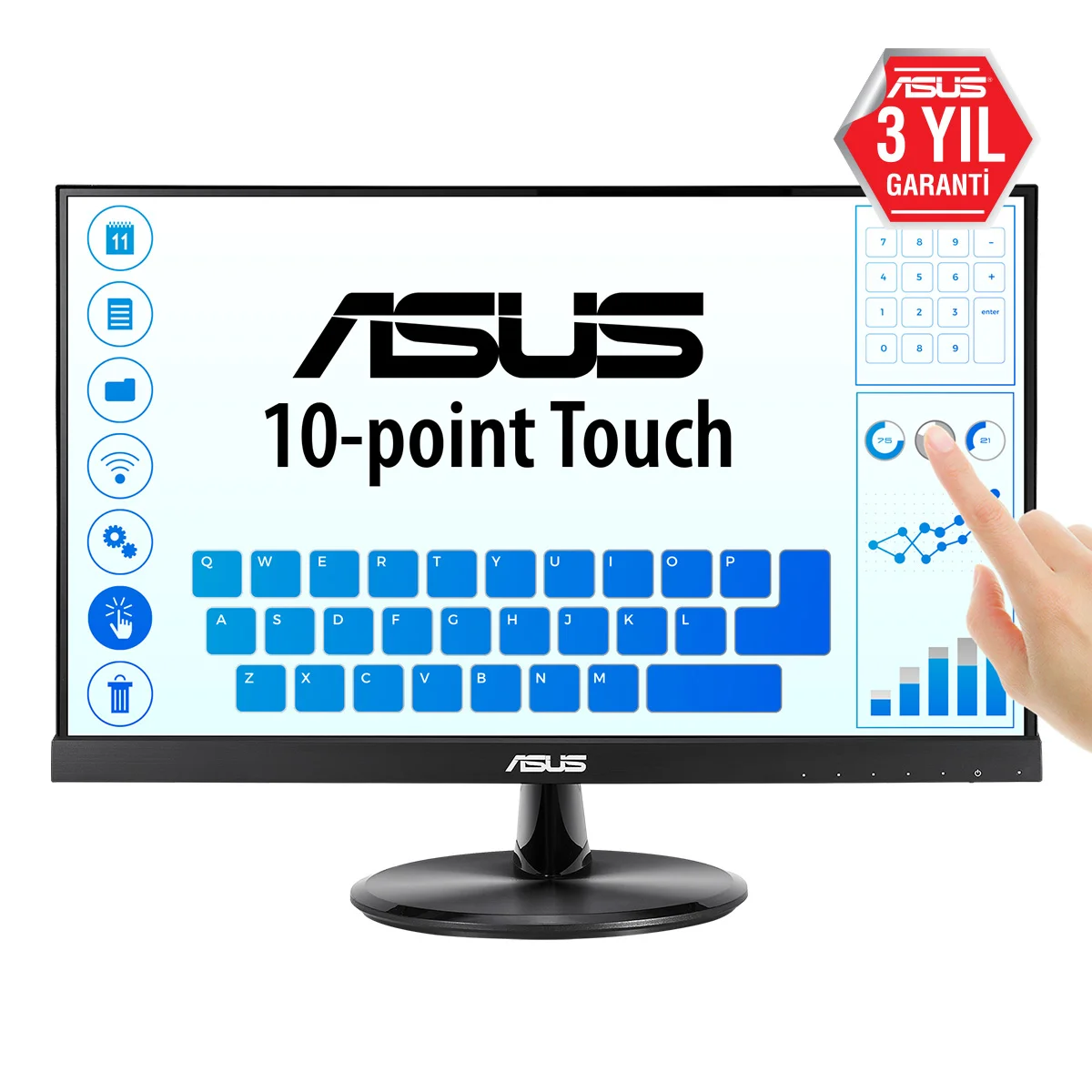 ASUS Touch VT229H 54 6cm  16 9  FHD HDMI Monitore