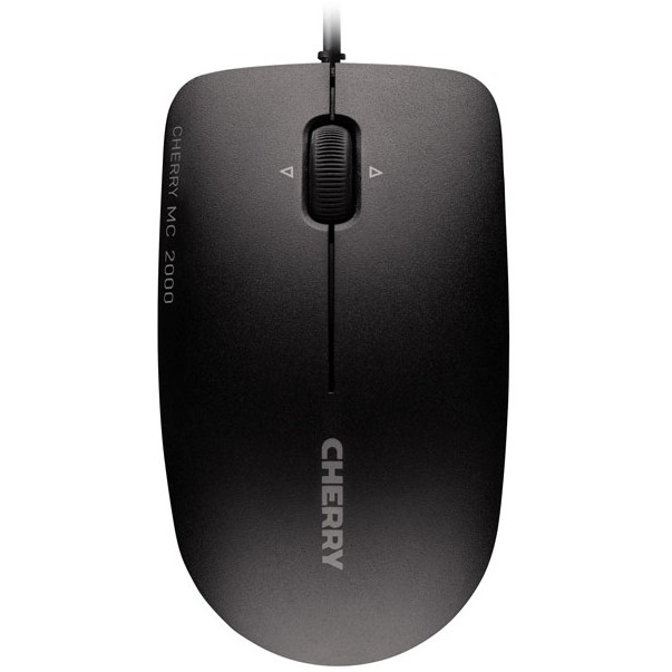 CHERRY MC 2000 Kabelgebundene Maus mit schwenkbarem Rad  Schwarz  USB Tastaturen & Maeuse