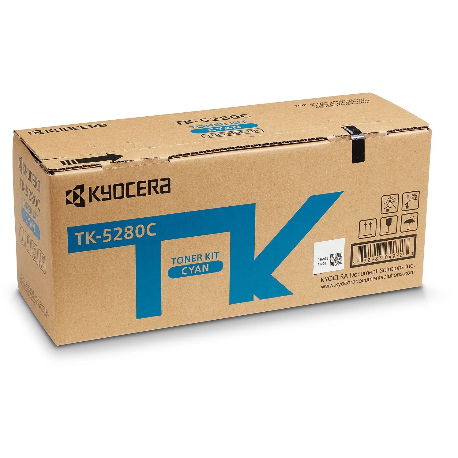 Kyocera Toner TK 5280C Cyan bis zu 11 000 Seiten gem  ISO IEC 19798 Drucker & Scanner
