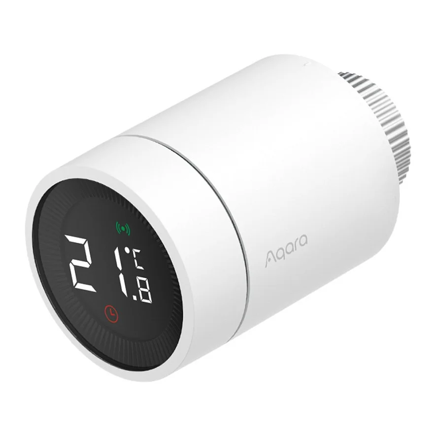 Aqara Smart Radiator Thermostat E1 Zigbee Heizkoerperthermostat   App Steuerung   Kompatibel mit Zigbee   Weiss Heizkoerperthermostate