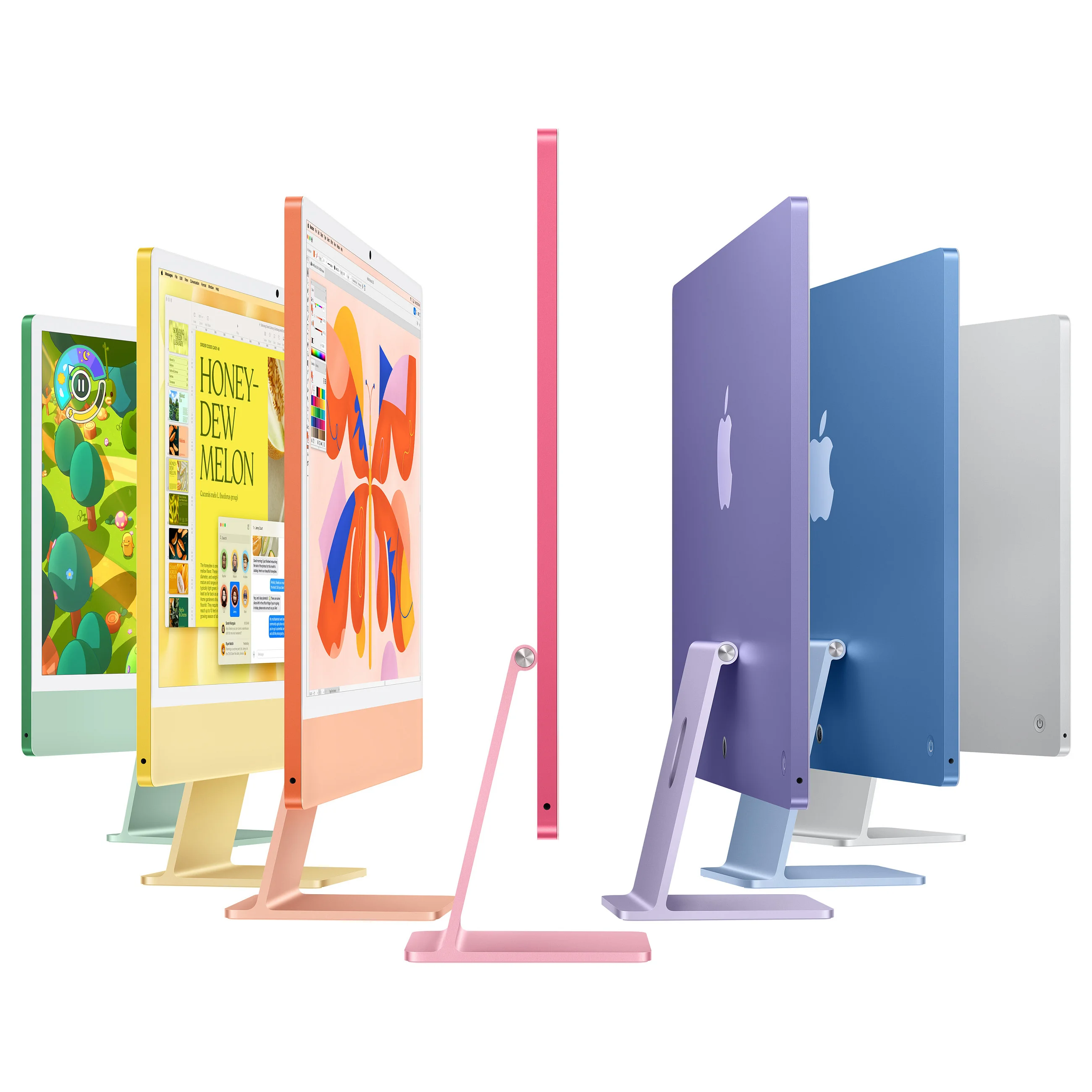 Apple 24 inch iMac with Retina 4 5K display  M4 chip with 8 core CPU and 8 core GPU  16GB  256GB SSD   Green Notebooks & E-Book Reader