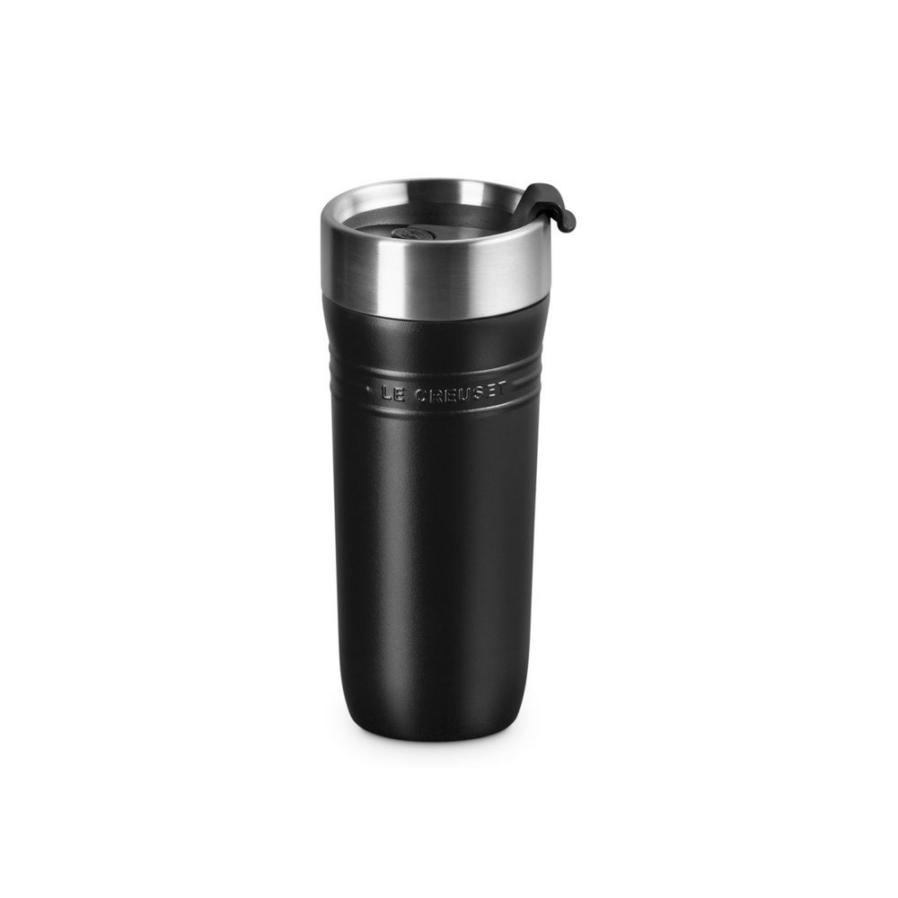 Le Creuset Thermobecher On The Go 350 ml  Schwarz Matt Besteck & Aufbewahrung