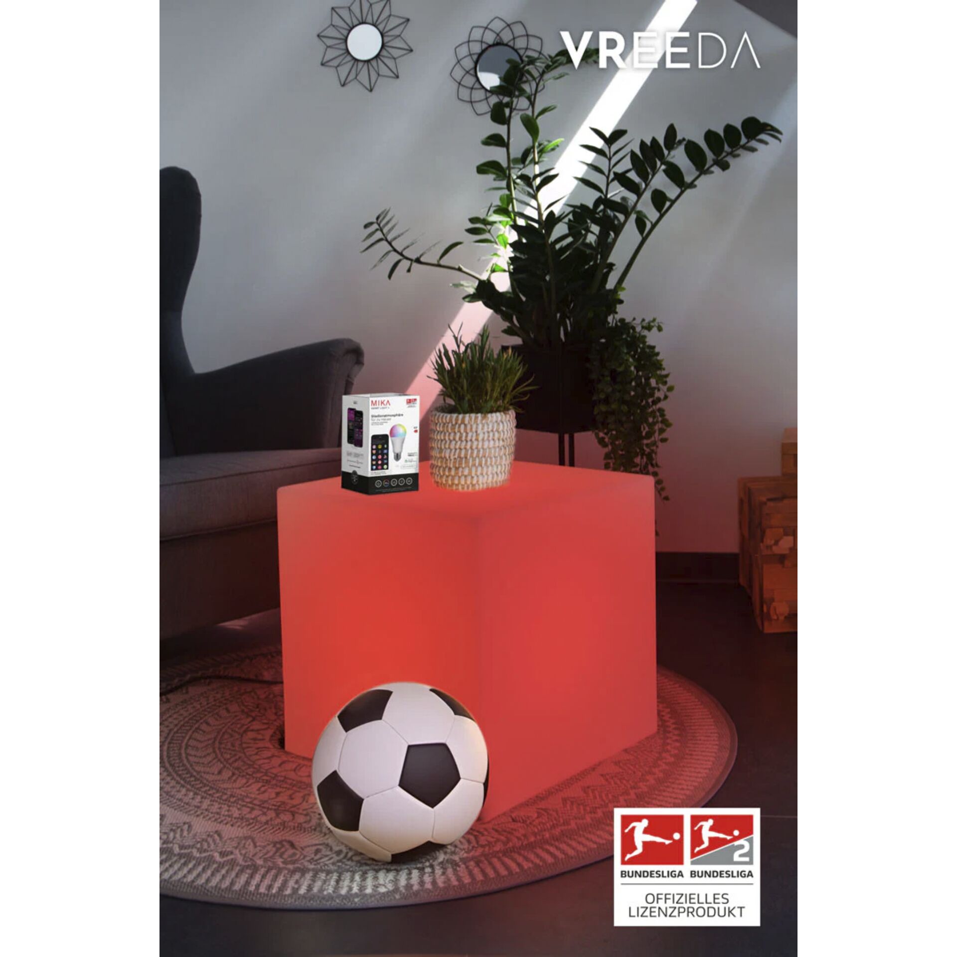 8seasons 8 seasons Leuchtwuerfel Outdoor 33cm Bluetooth Beleuchtung