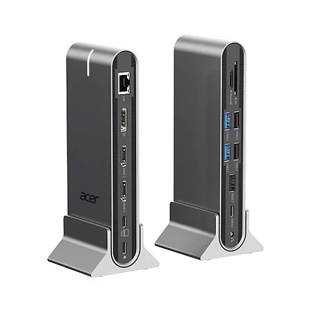 Acer HP DSCAB 022 laptop dockingstation   portreplikator Kabelgebunden USB 3 2 Gen 1  3 1 Gen 1  Type C Silber Netzwerk