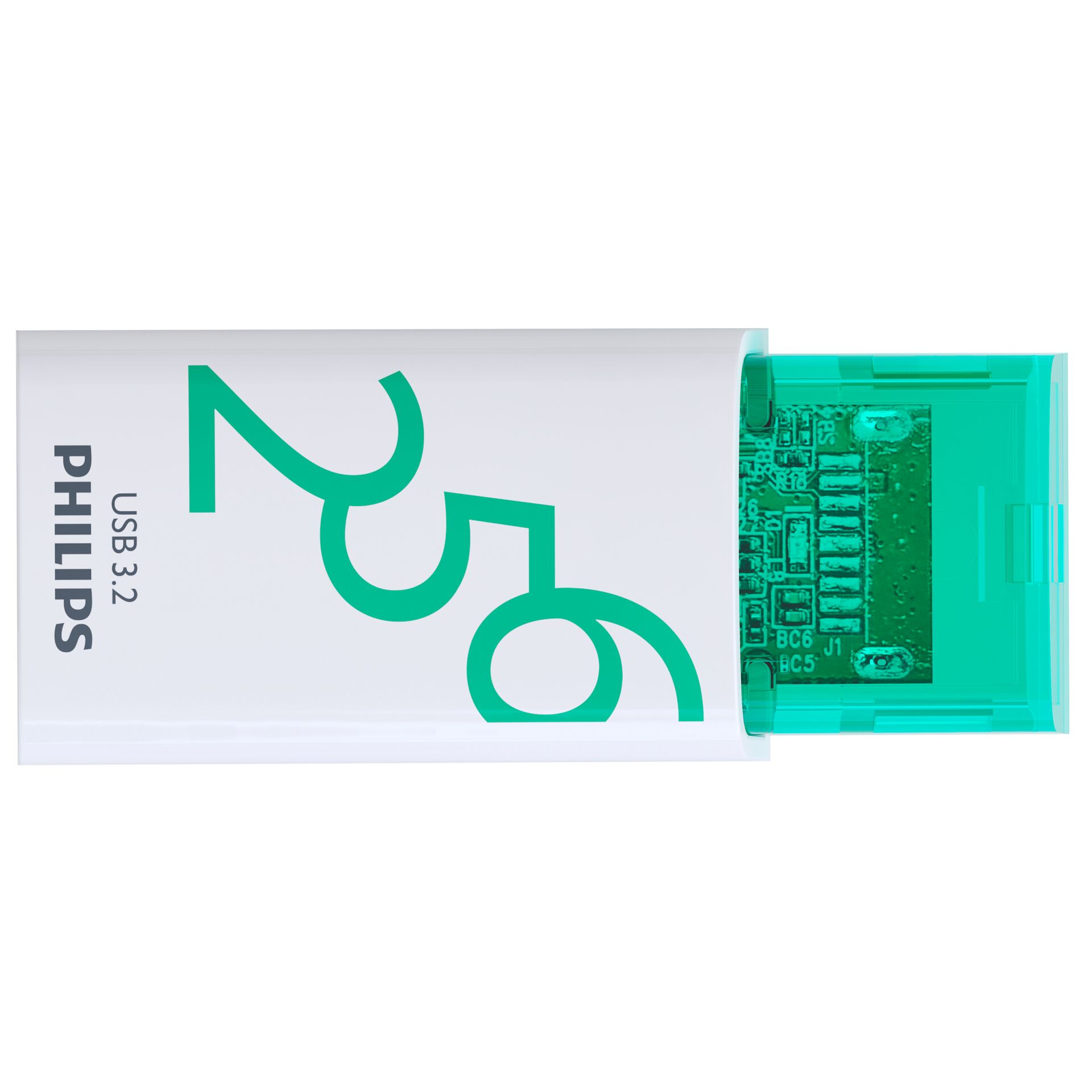 Philips USB 3 2 256GB Click Series Gen 1 USB C USB Stick USB Typ A 3 2 Gen 1  3 1 Gen 1  Weiss Speichermedien