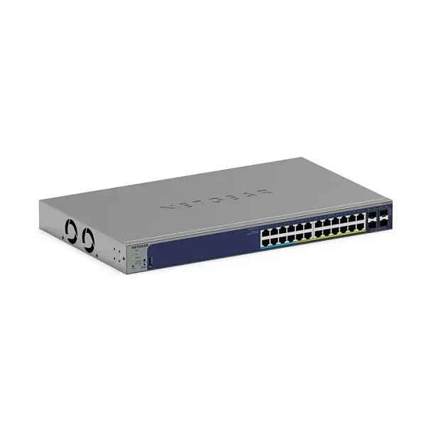 NETGEAR GS728TXUP Managed Gigabit Ethernet  10 100 1000  Power over Ethernet  PoE  1U Grau Switches