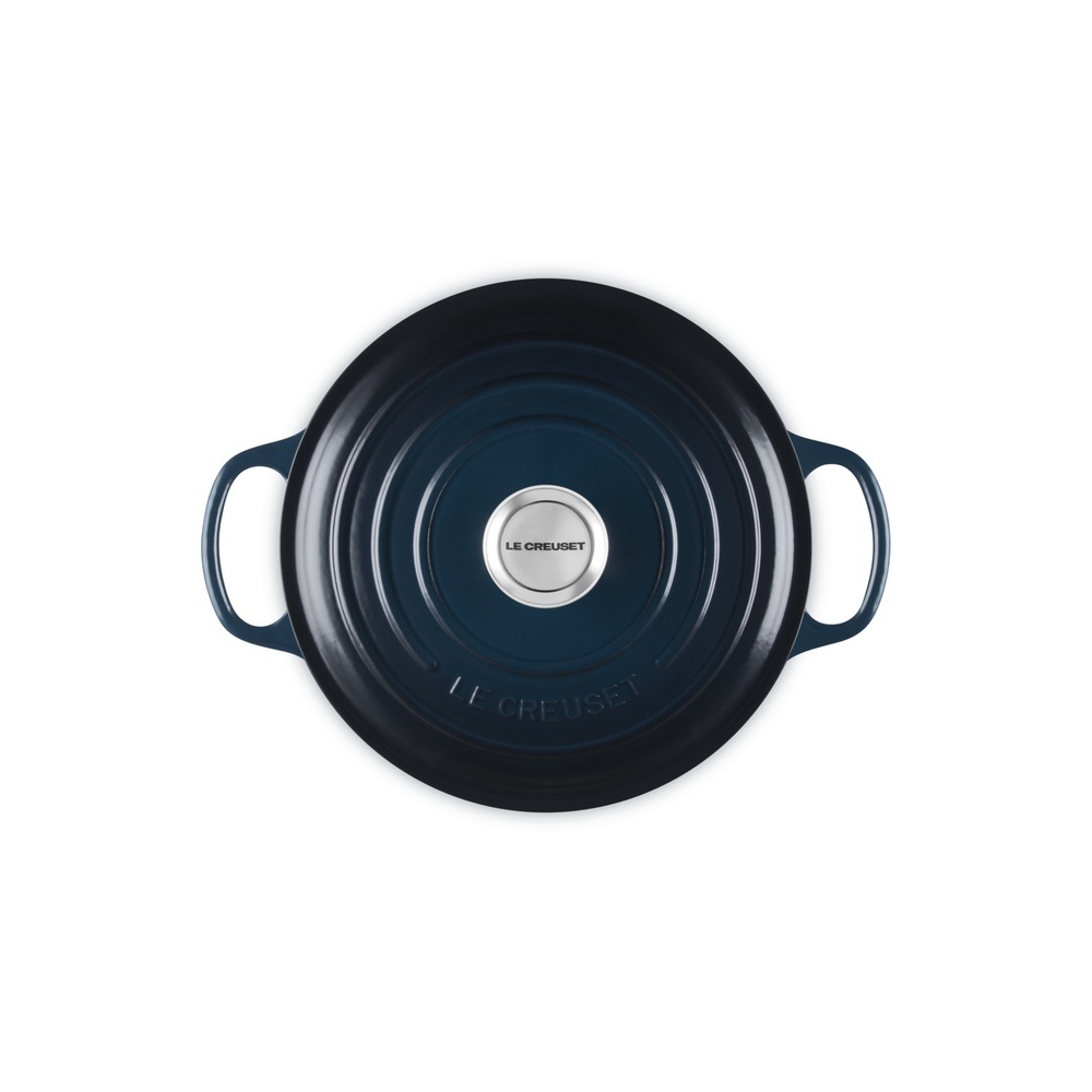 Le Creuset Signature Braeter rund 24 cm nuit Kuechenkleingeraete