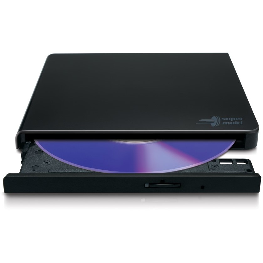 Hitachi LG Data Storage Externer DVD Brenner HLDS GP57EB40 Slim USB black PC-Zubehoer
