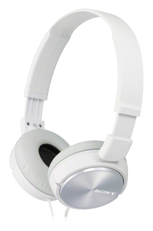 Sony MDR ZX310 Kopfhoerer Kabelgebunden Kopfband Musik Weiss Over-Ear