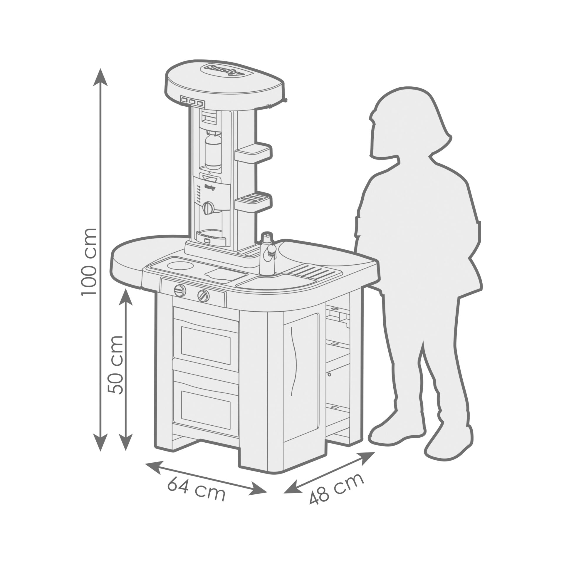 Smoby Tefal Studio Tech Edition Kueche Spielkuechen & -werkbaenke