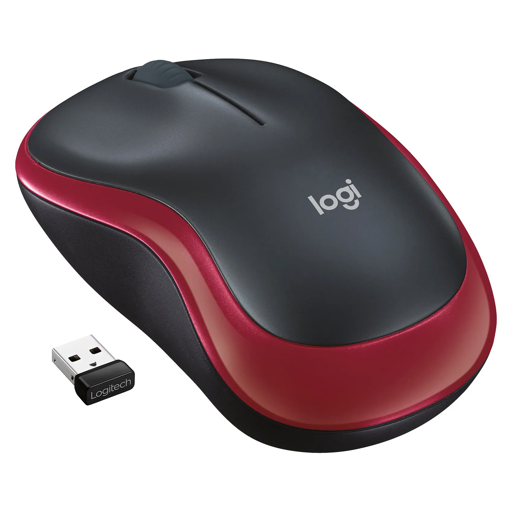 Logitech M185 Wireless red Tastaturen & Maeuse