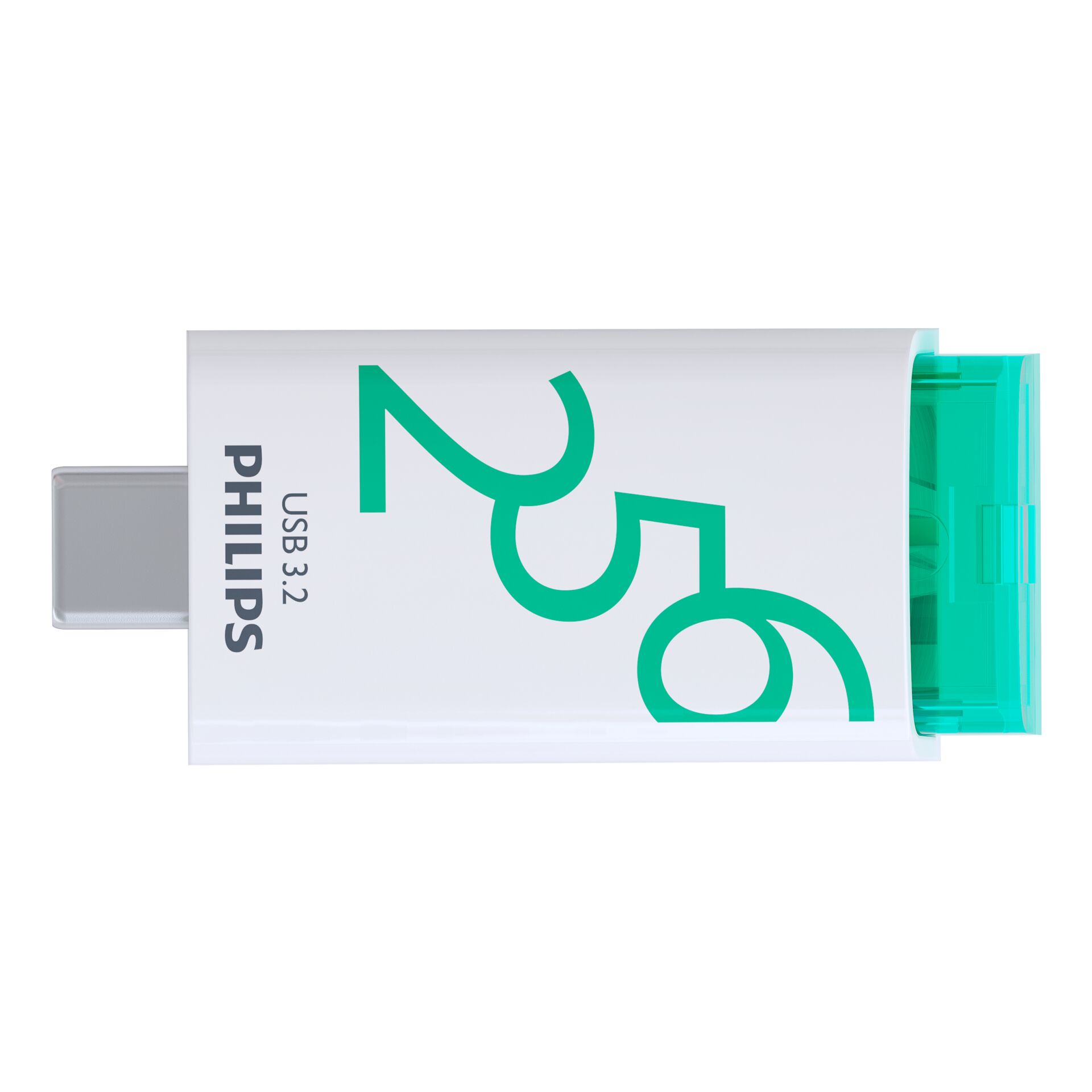 Philips USB 3 2 256GB Click Series Gen 1 USB C USB Stick USB Typ A 3 2 Gen 1  3 1 Gen 1  Weiss Speichermedien