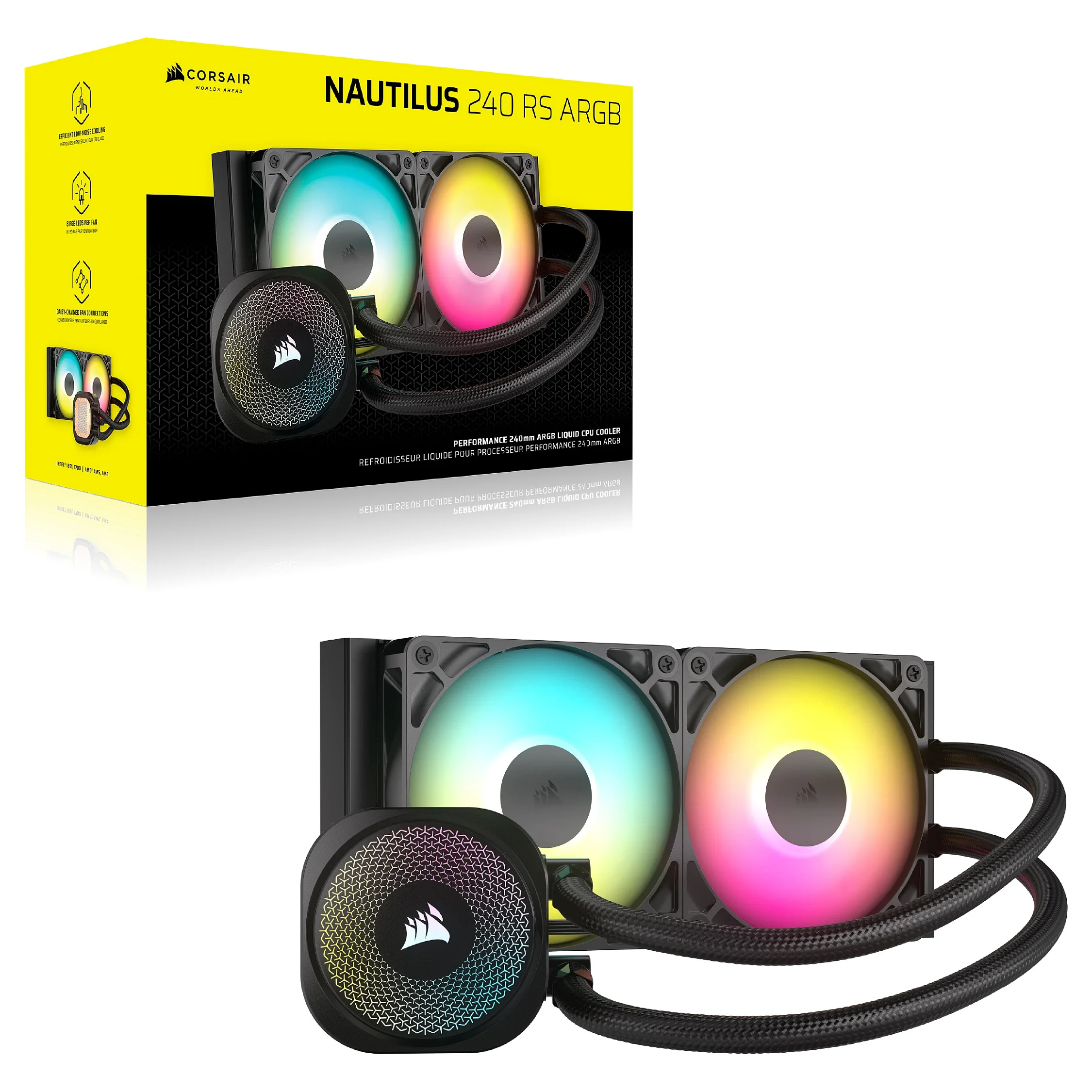 Corsair k  wak nautilus 240 rs argb  240mm radiator PC-Zubehoer