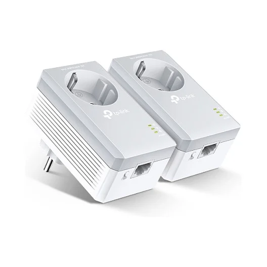 TP Link TL PA4010P KIT V5 PowerLine Netzwerkadapter 600 Mbit s Ethernet LAN Weiss 2 Stueck e  Netzwerk-Adapter