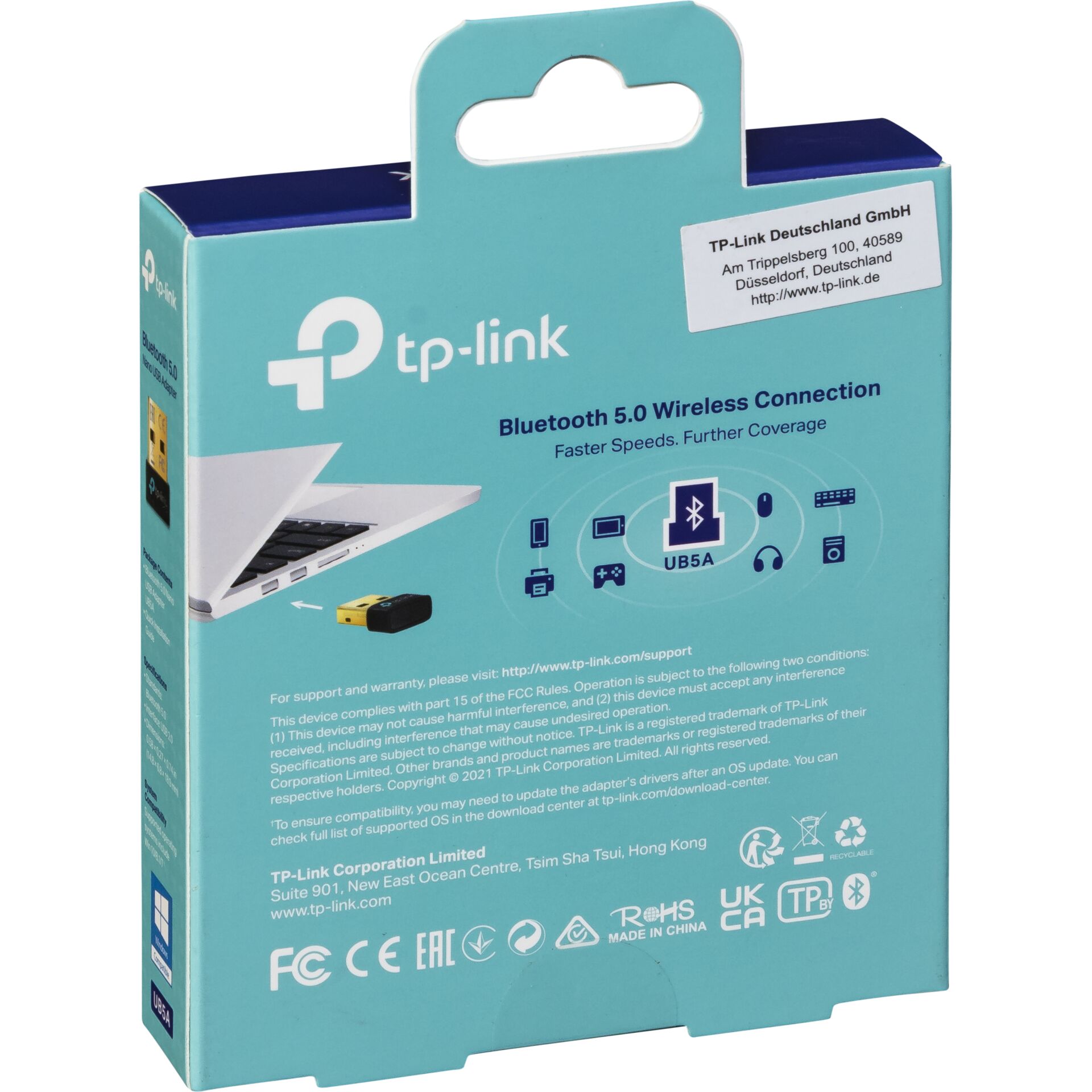 TP Link Bluetooth 5 0 Nano USB Adapter Netzwerk-Adapter / Netzwerk-Karten