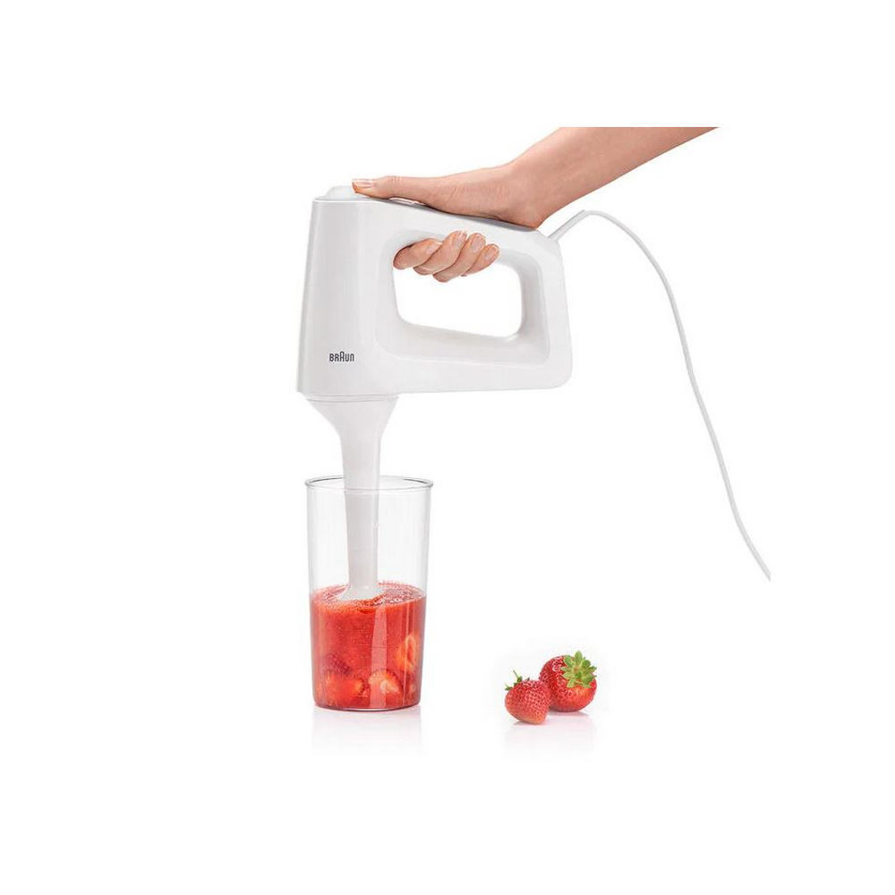Braun HM 3135 WH Handmixer 500 W Grau  Weiss Kuechenkleingeraete