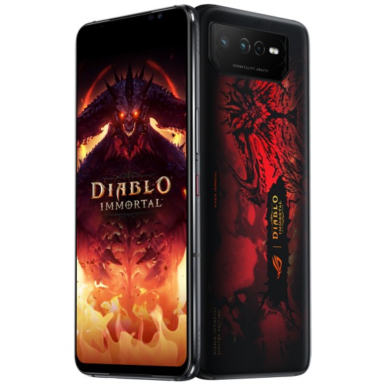 ASUS ROG Phone 6 Diablo Immortal Edition 17 2 cm  6 78   Dual SIM Android 12 5G USB Typ C 16 GB 512 GB 6000 mAh Schwarz  Rot Mobilfunk