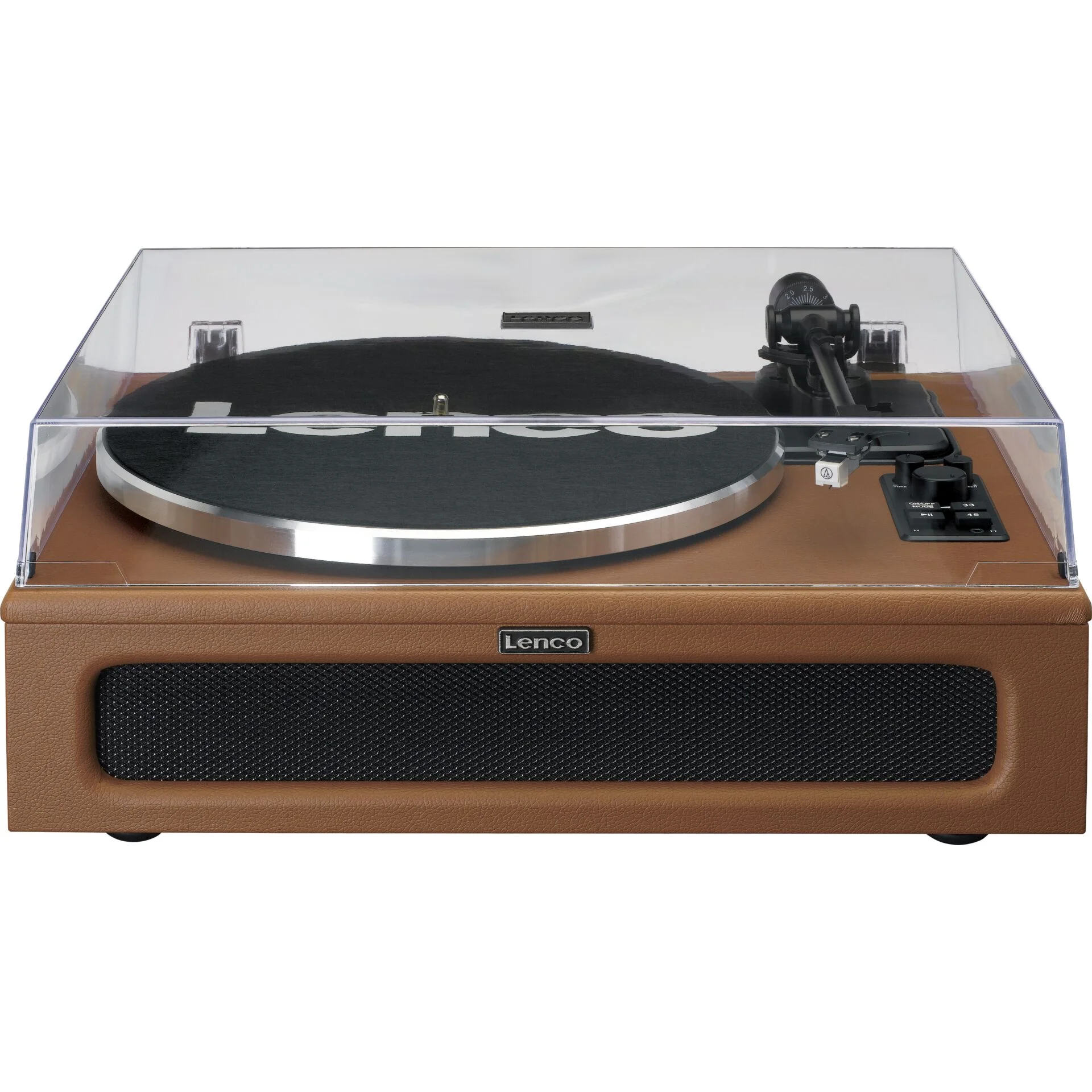 Lenco LS 430BN Holzgehaeuse m  Kunstleder Video & Audio