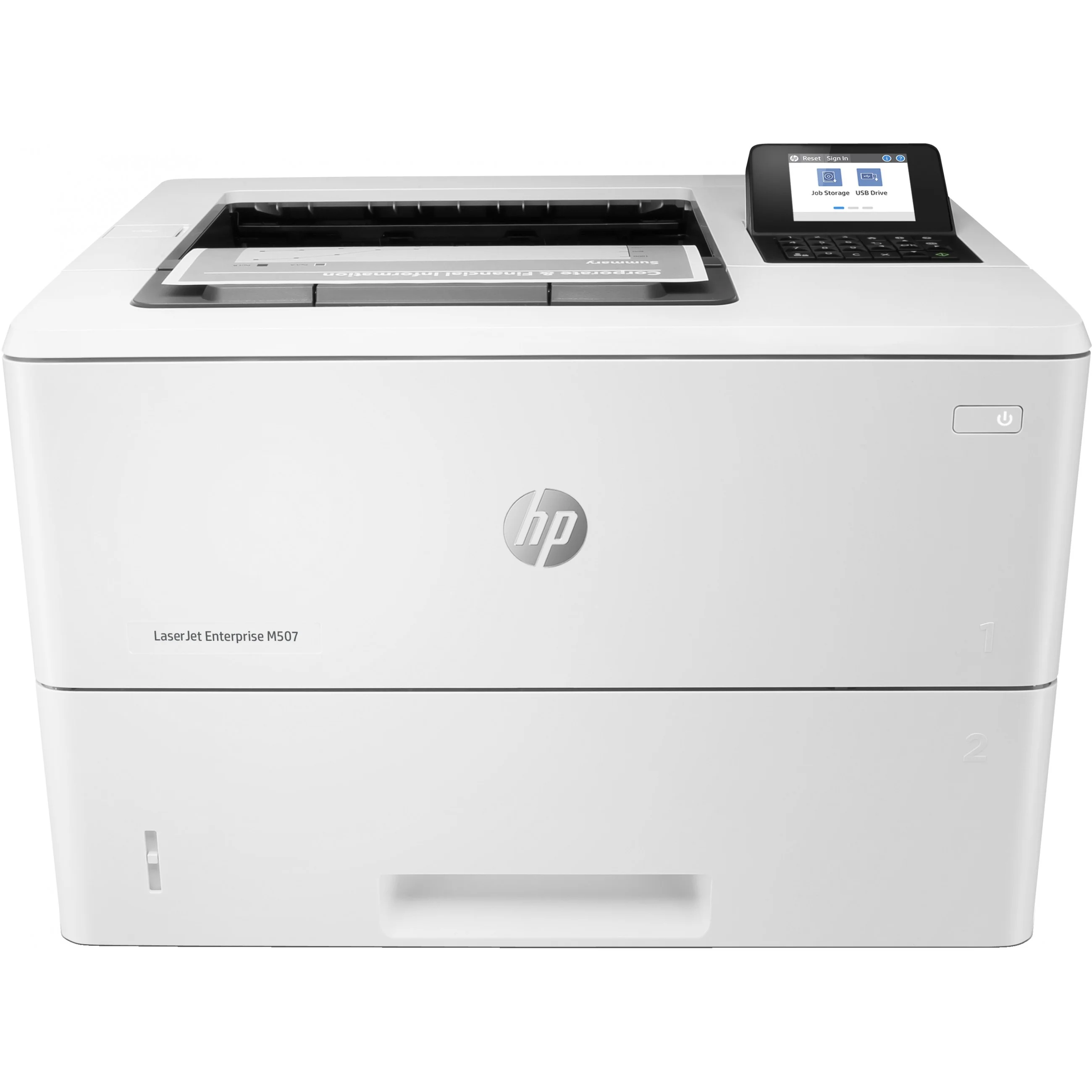 HP L LaserJet Enterprise M507dn S W Laserdrucker 43 S  Min  LAN Duplex Drucker & Scanner