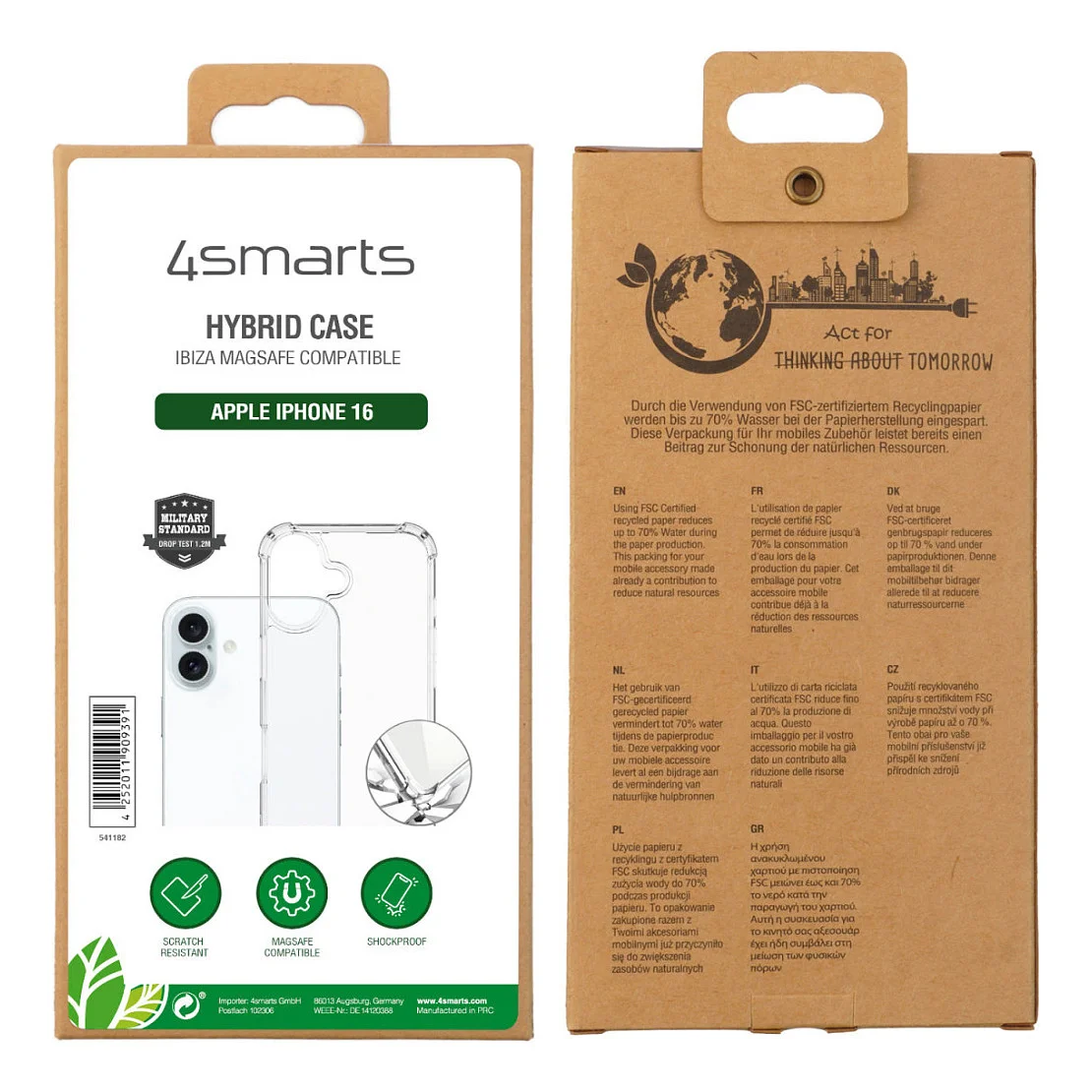 4SMARTS Hybrid Case Ibiza fr Apple iPhone 16 Notebook & Tablet Zubehoer