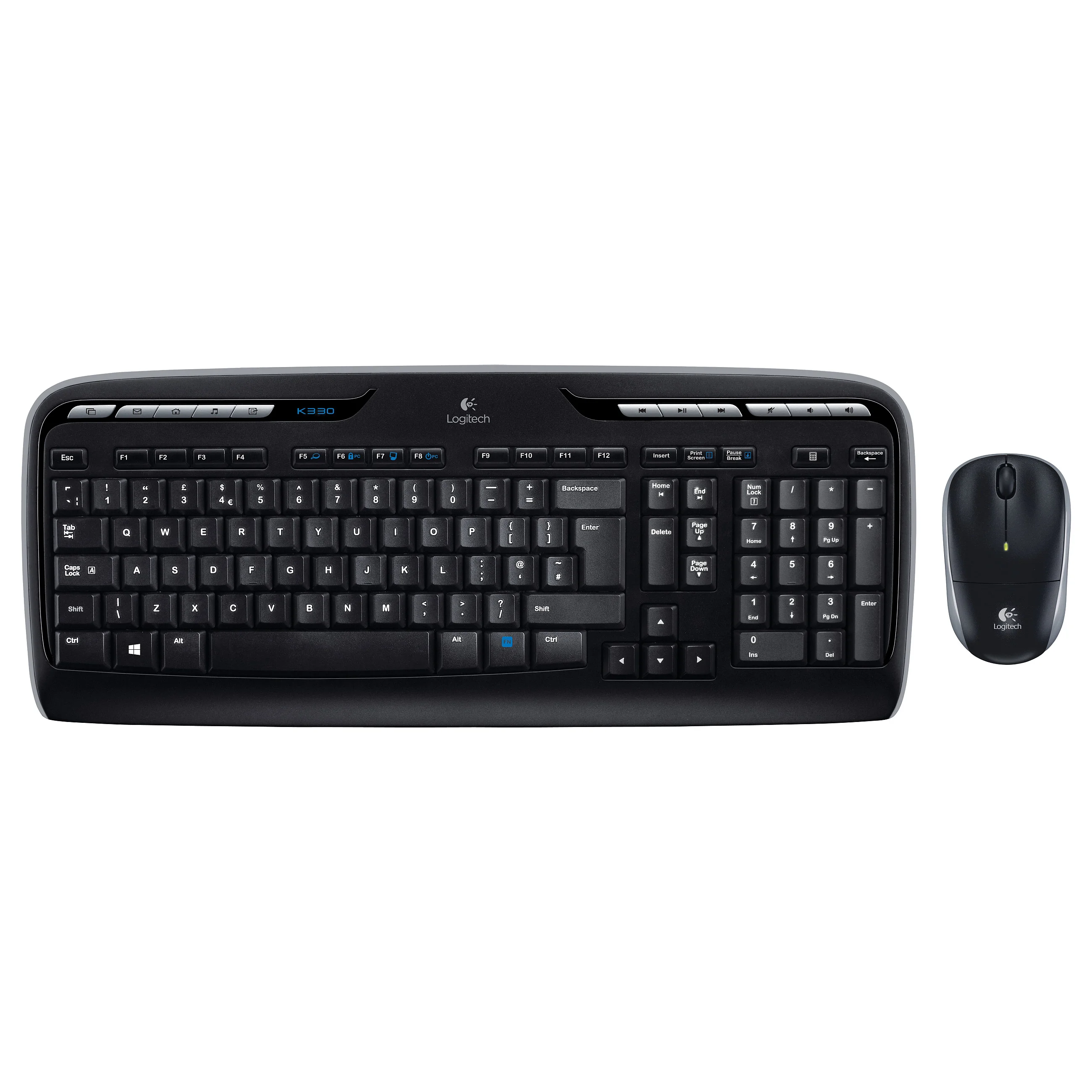 Logitech Desktop MK330 Wireless Black   US Layout Tastaturen & Maeuse